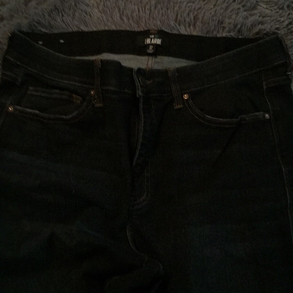 Lularoe Jean distresses dark blue